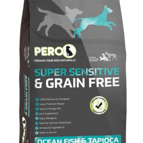 Pero Supersensitive and Grain Free Dog Food 12KG