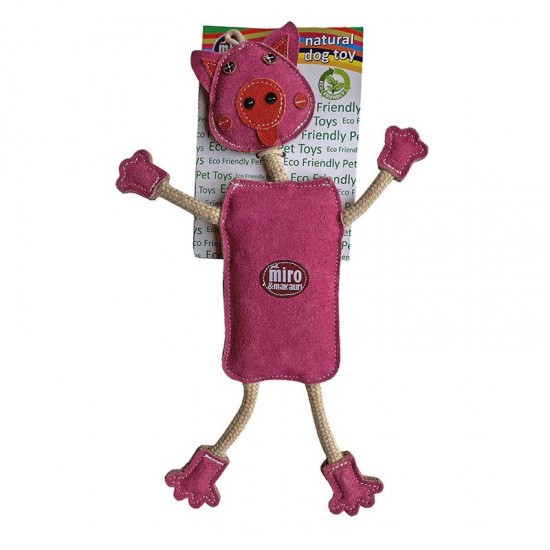 Miro & Makauri Peggy the Pig Natural Dog Toy