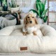 Pup & Kit Pup Pillow Fleece Dog Bed with Free Small Pet Protector Blanket worth £24.95!